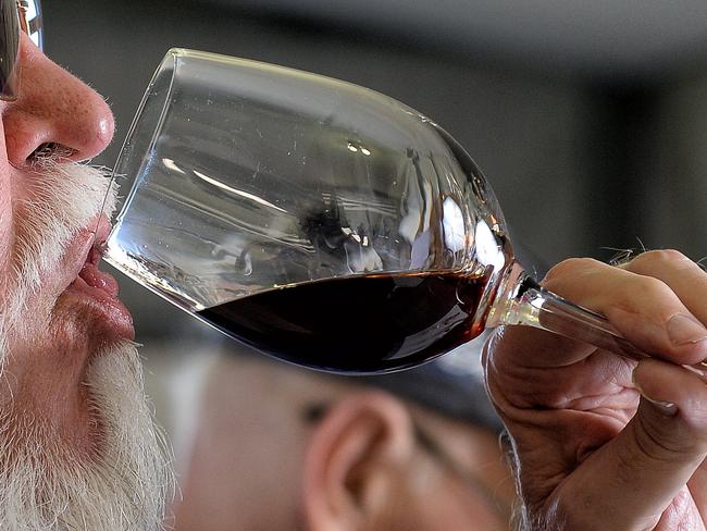 Wine writer and chief wine judge Mike Frost at the Boonah Show.