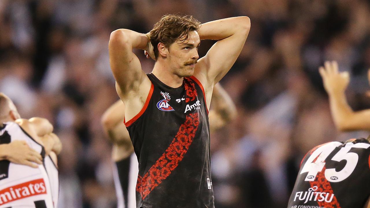 Joe Daniher after Collingwood beat Essendon on Anzac Day.