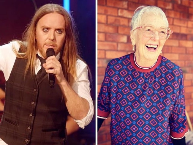 Tim Minchin's mother Ros died last week. Pictures: Instagram