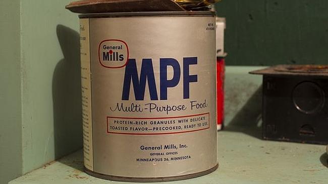 Cans of MPF Multi-Purpose Food. Picture: AP/ Rodolfo Gonzalez