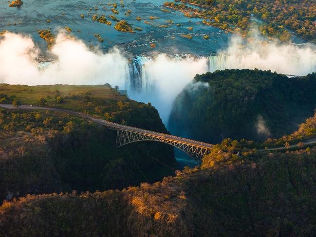 SUNDAY ESCAPE. WISHLIST - HELICOPTERS. Victoria Falls, Zimbabwe. Picture: iStock