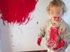 Aussie toddler 'caught red-handed' redecorating home