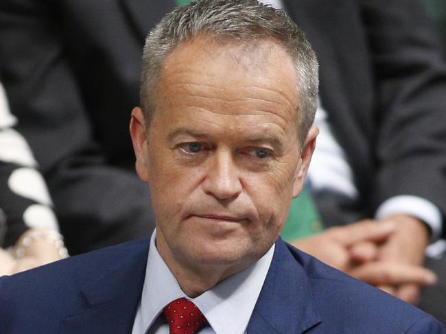 Question Time in the House of Representatives in Parliament House in Canberra. The Leader of the Opposition Bill Shorten, during question time in the House of Representatives at Parliament House, Canberra.Picture Gary Ramage