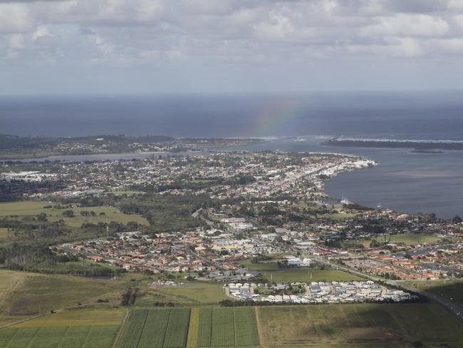 Aerial shot of BallinaProposed further growth in Ballina with another 120 affordable blocks. Photo Jay Cronan / The Northern Star