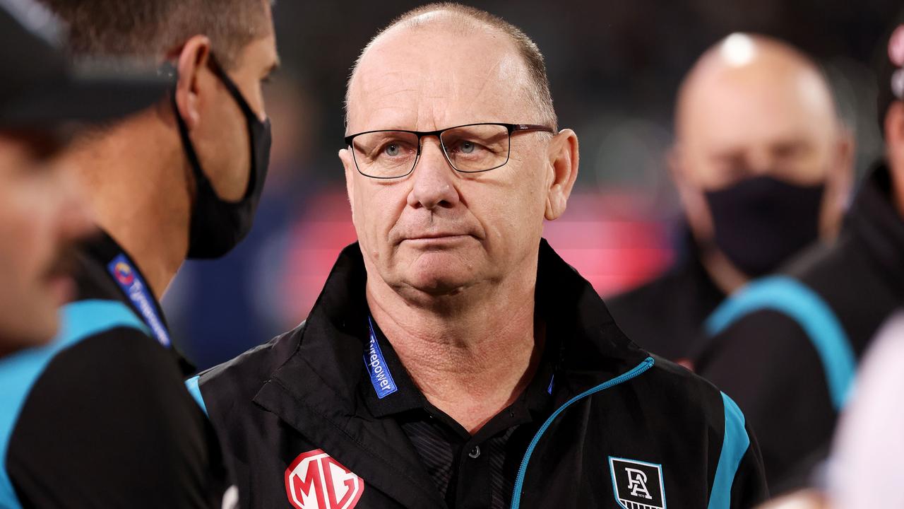 Ken Hinkley and the Power have underachieved this year. Picture: Getty Images