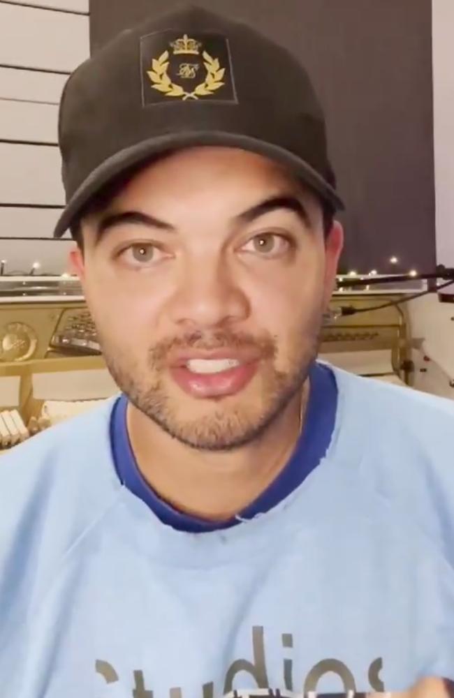 An apology video posted by Guy Sebastian distancing himself from a pro-vaccination campaign has been slammed this week. Picture: Instagram