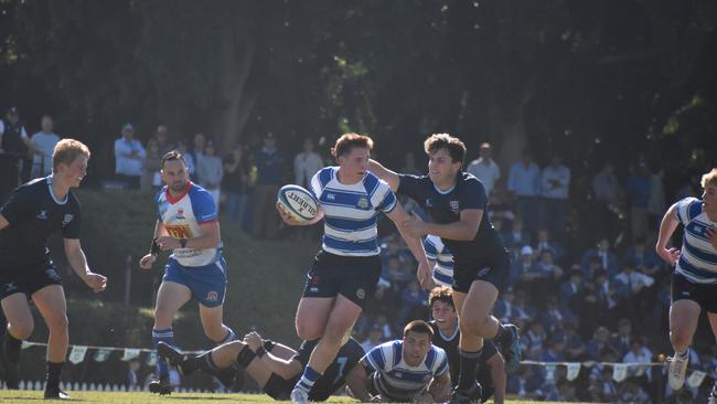 Nudgee v Brisbane Grammar in GPS rugby action.