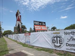 The famous Captain Cook statue will be removed on Tuesday. Picture: Brendan Radke