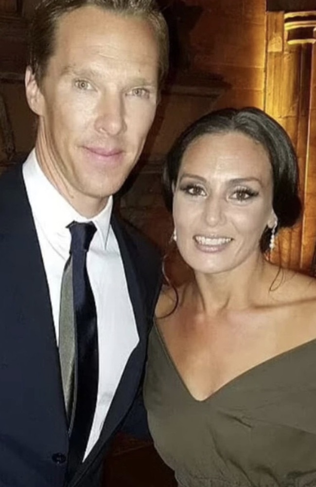 Zara Phythian with Doctor Strange co-star Benedict Cumberbatch. Picture: Instagram