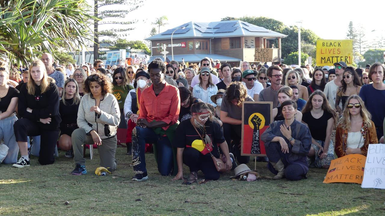 Black Lives Matter Protest in Byron Bay.