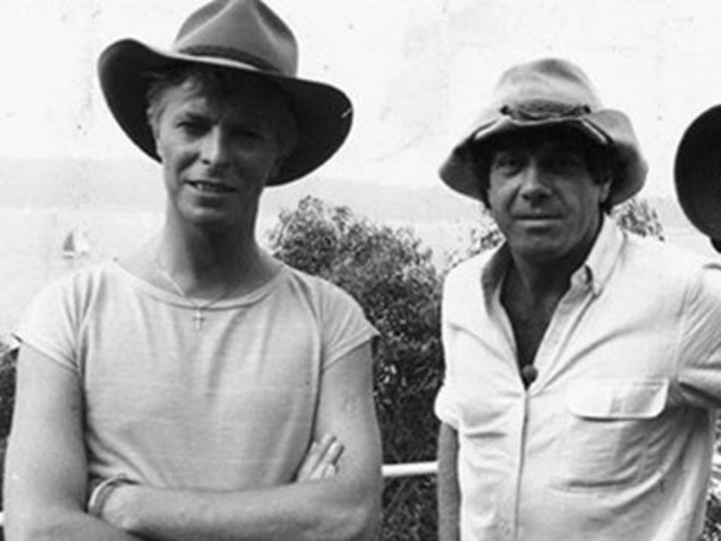 David Bowie and Molly Meldrum in 1983 Picture: Supplied