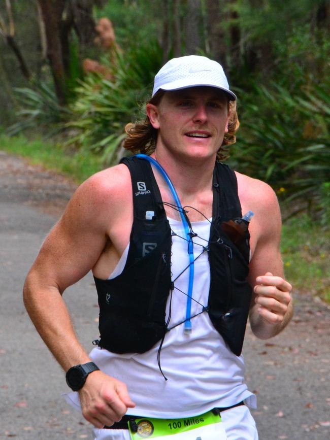 Zac O'Neil won the Great North Walk 100 Mile ultra-marathon in Gosford in November. Picture: Dylan Arvela