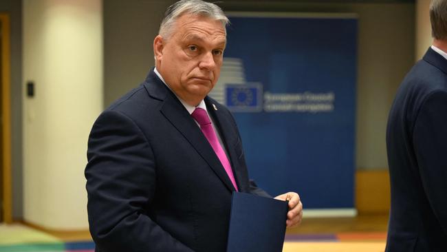 Hungary's Prime Minister Viktor Orban vetoed a European Council vote for aid. Picture: AFP