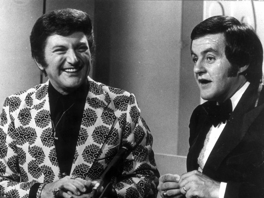 Bob Francis, right, with musician Liberace, in 1989.