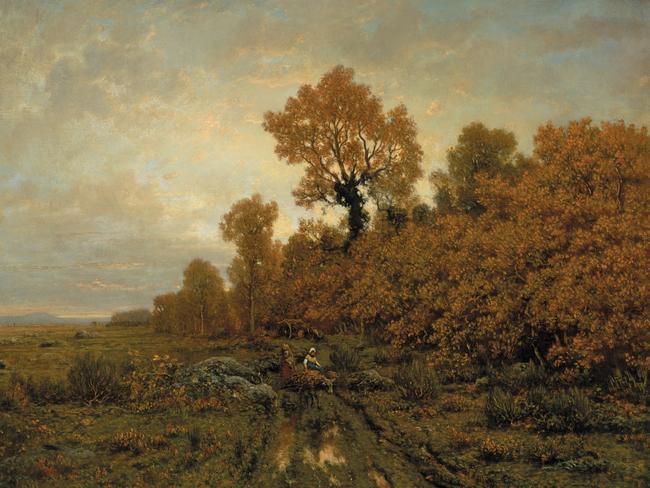 Théodore Rousseau, Edge of the woods (Plain of Barbizon near Fontainebleau, c. 1850–60). Picture: Museum of Fine Arts, Boston