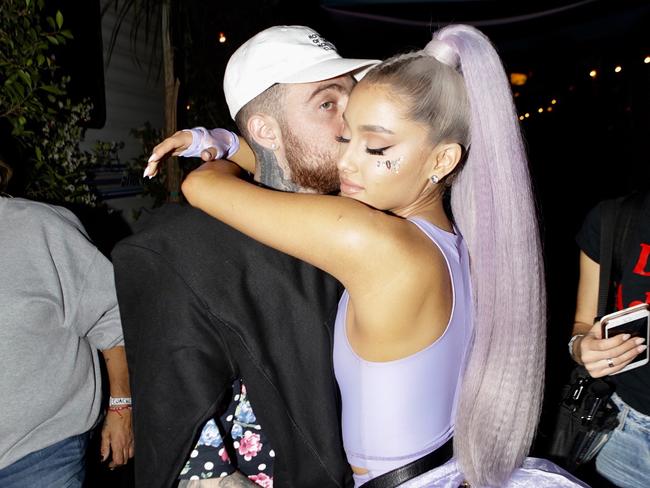 Ariana Grande and her former boyfriend Mac Miller during Coachella 2018. Picture: @arianagrande/Instagram