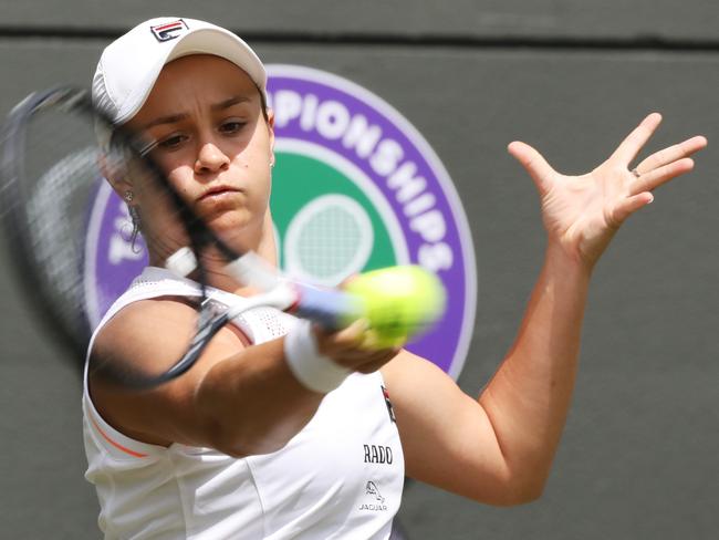 Barty’s performance was peerless in the Wimbledon final. Picture: Ella Pellegrini