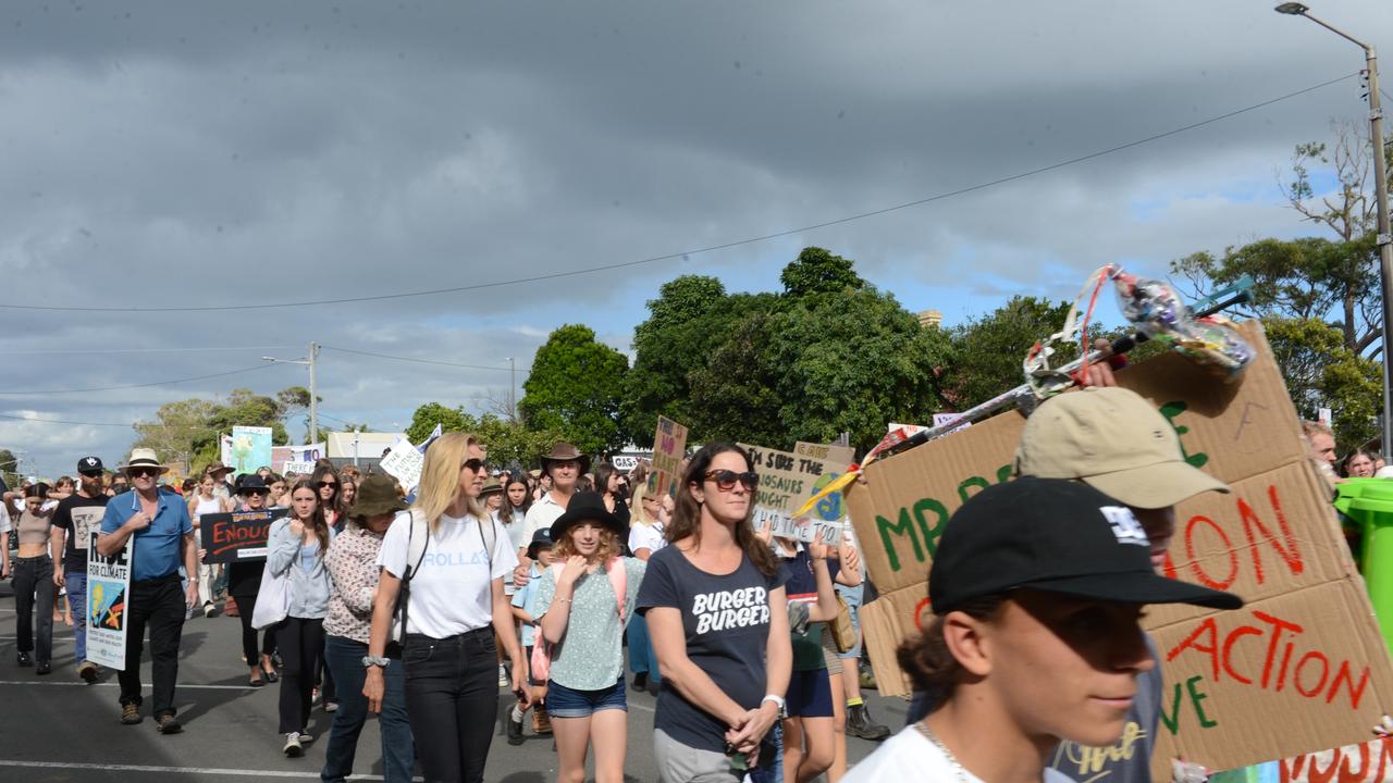 A School Strike for Climate protest was held in Byron Bay on Friday, May 21, 2021. Picture: Liana Boss