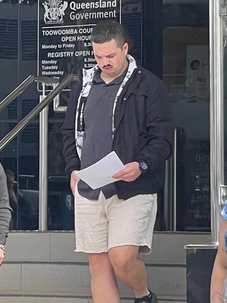 Alec Matthew Curtis leaves Toowoomba Courthouse after pleading guilty to driving while under the influence of liquor.