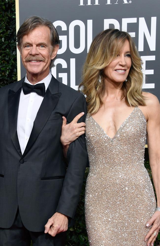 Huffman and husband, William H. Macy. Picture: Frazer Harrison/Getty