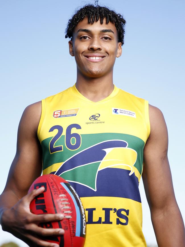 Eagles under-18 captain Jordan Lukac. Picture: Cory Sutton/SANFL.