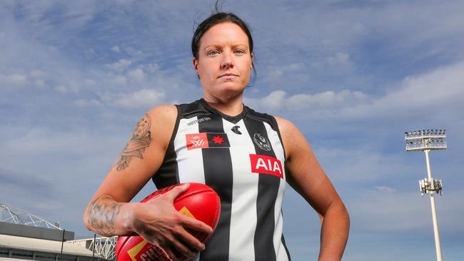 Stacey Livingstone is one of ‘The OGs’ at Collingwood. Picture: Tim Carrafa