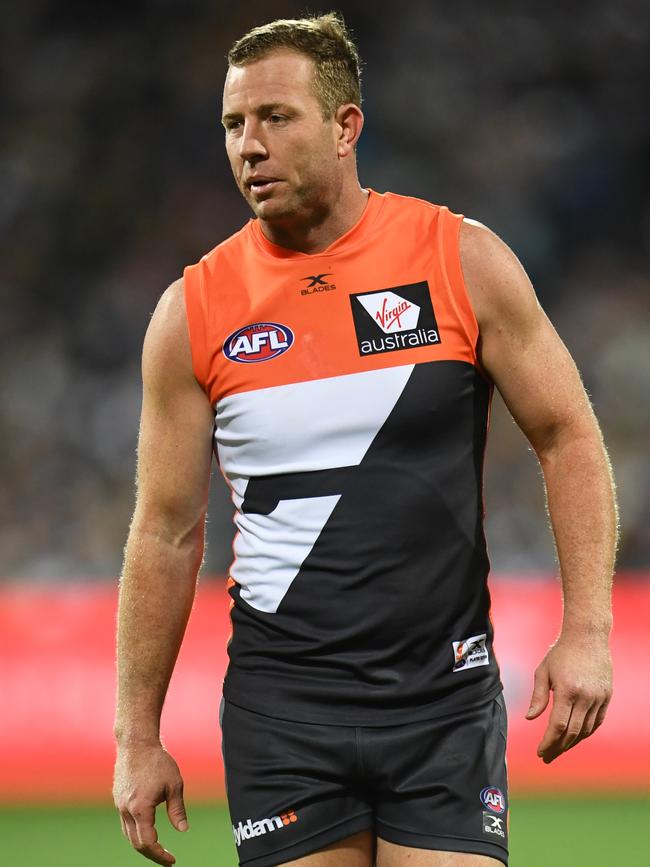 Steve Johnson during his time with GWS. Picture: AAP/Julian Smith