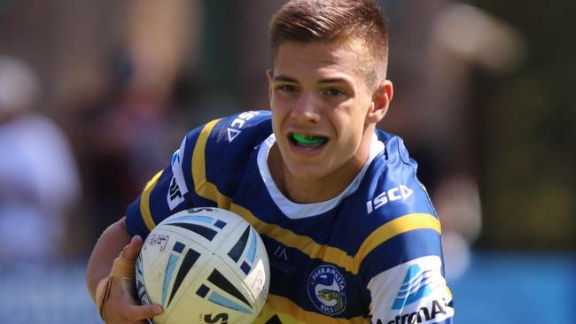 Samuel Loizou competing for the Parramatta Eels SG Ball squad.