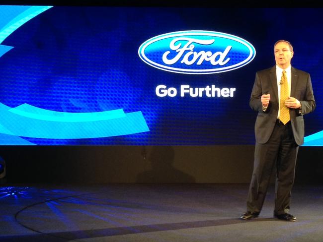 Due to shut down manufacturing in October 2016 ... Ford Australia boss Bob Graziano at Broadmeadows.