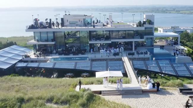 The party was held at Rubin’s $50 million beachside property. Picture: Twitter/@Michael Rubin