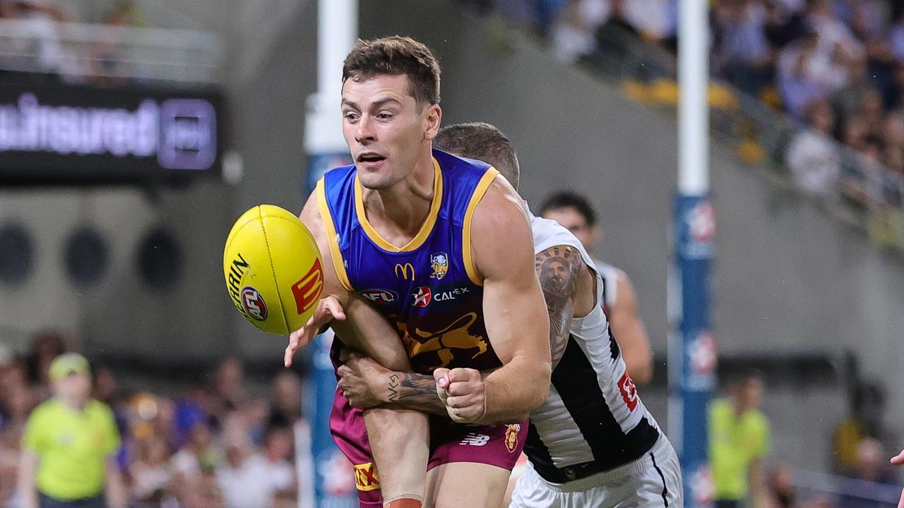 Josh Dunkley is crucial to Brisbane’s AFL premiership hopes. Picture: Russell Freeman/AFL Photos via Getty Images