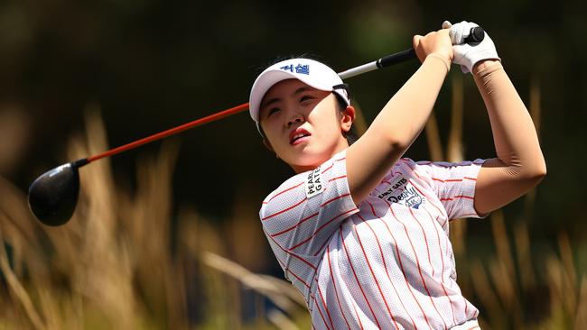 Hyojin Yang of Korea leads the Australian Open. Photo by Morgan Hancock/Getty Images)