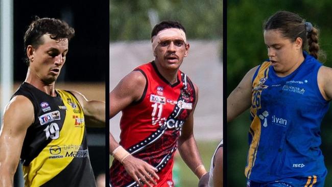 Zac Derksen, Scott Bedford and Jessica Lloyd in NTFL 2024-25