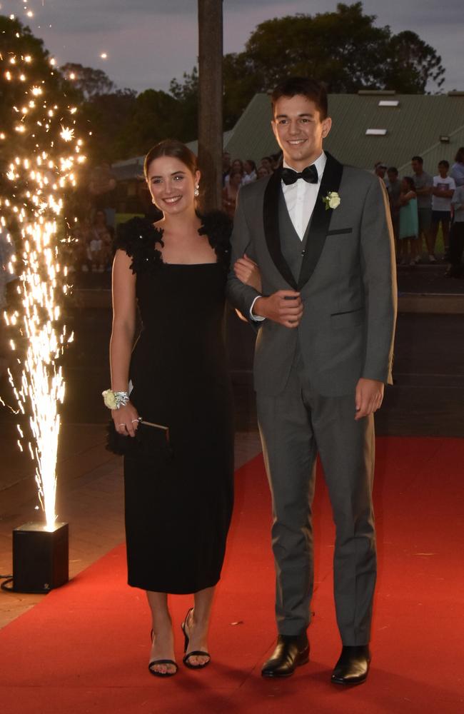 Margot Edwards with graduating student Finn Robert at the Toowoomba Anglican School formal on November 17, 2023. Photo: Jarrard Potter.