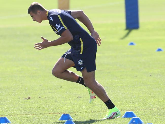 Jake Arthur trains with the Eels but won’t be playing on Friday night.