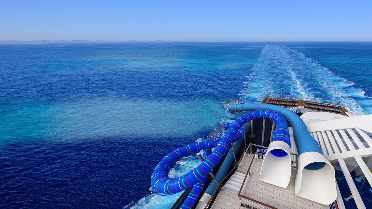 australian cruise ships with water slides