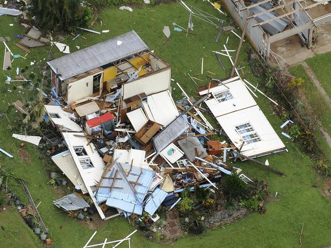 Cyclone Yasi devastation in Tully. Picture: Supplied