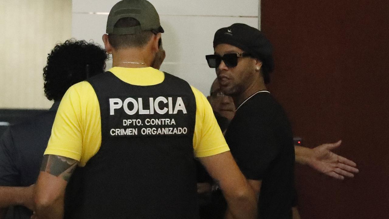 Ronaldinho was arrested in Paraguay.