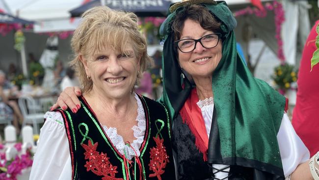 Cairns Italian Festival 2023: Gelma Meoli and Gina Codotto. Picture: Bronwyn Farr