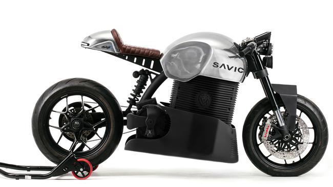 The prototype of the electric motorbike.