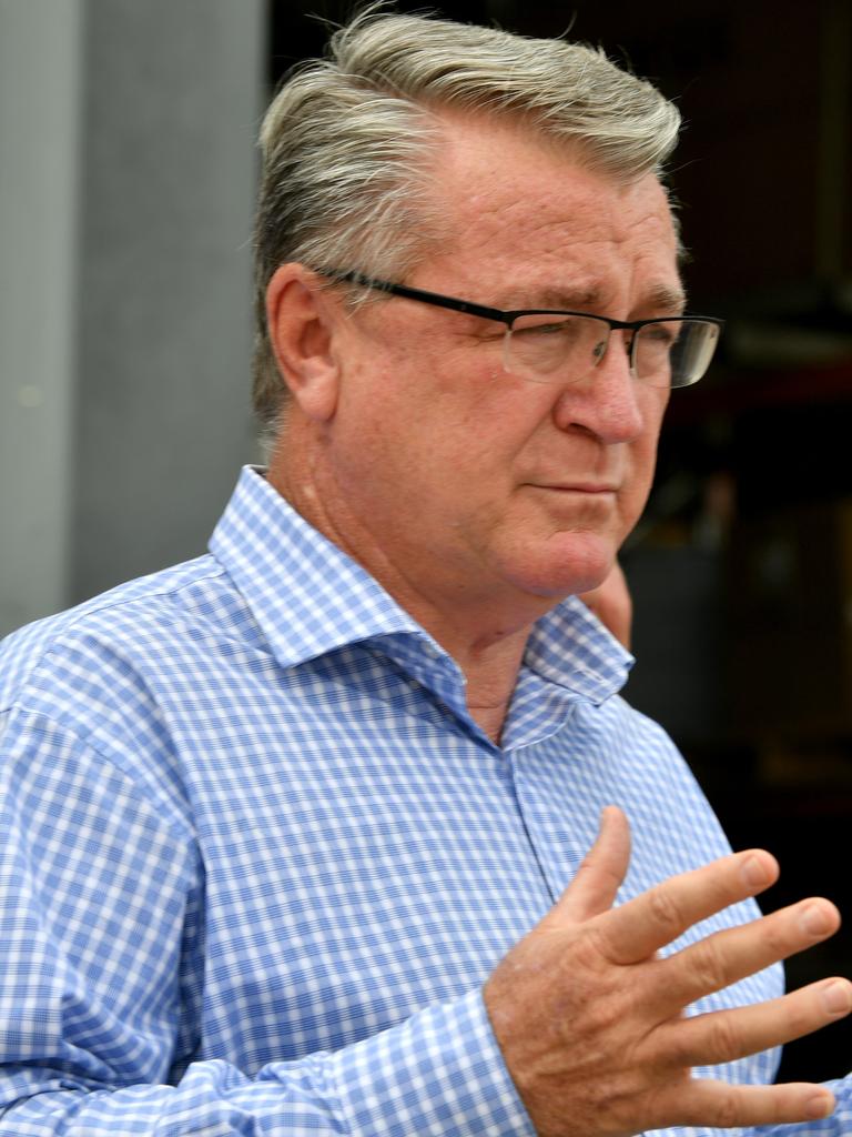 Member for Mundingburra Les Walker at RGM Maintenance. He said he has championed for hydrogen in North Queensland. “Supporting businesses like RGM Maintenance who work in the Defence industry is another way we can help support the jobs of the future in Townsville,” he said. Picture: Evan Morgan