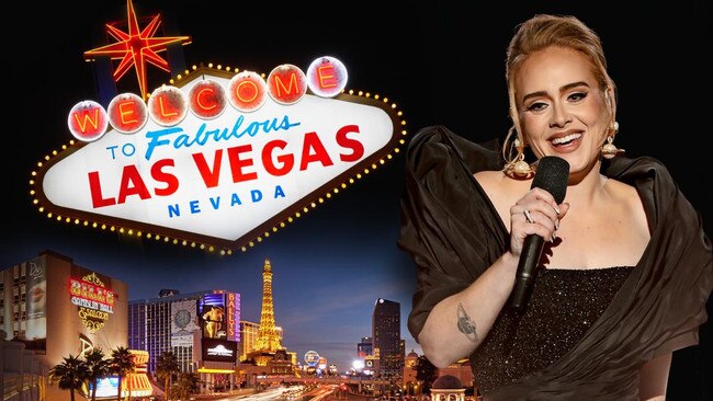 Adele has a 12-week run at Caesars Palace in Las Vegas. Picture: Getty Images