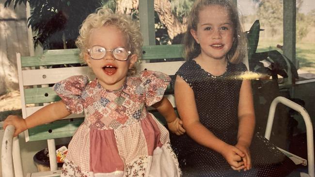 Virginia Tapscott and her older sister Alex 1993. Both were sexually abused as young children.