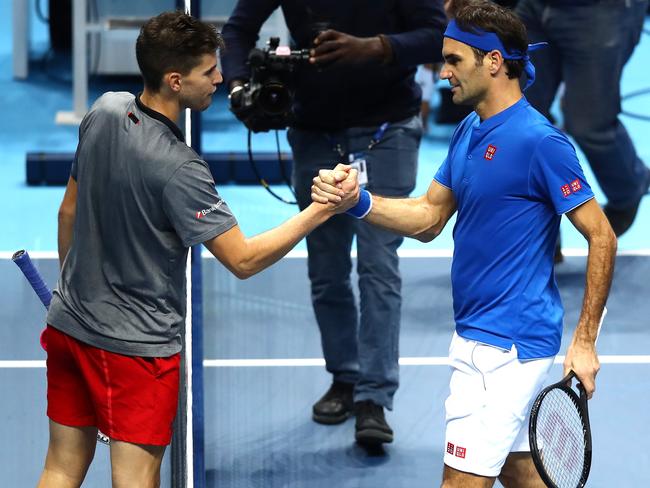 Thiem was no match for Federer, who is 12 years his senior.