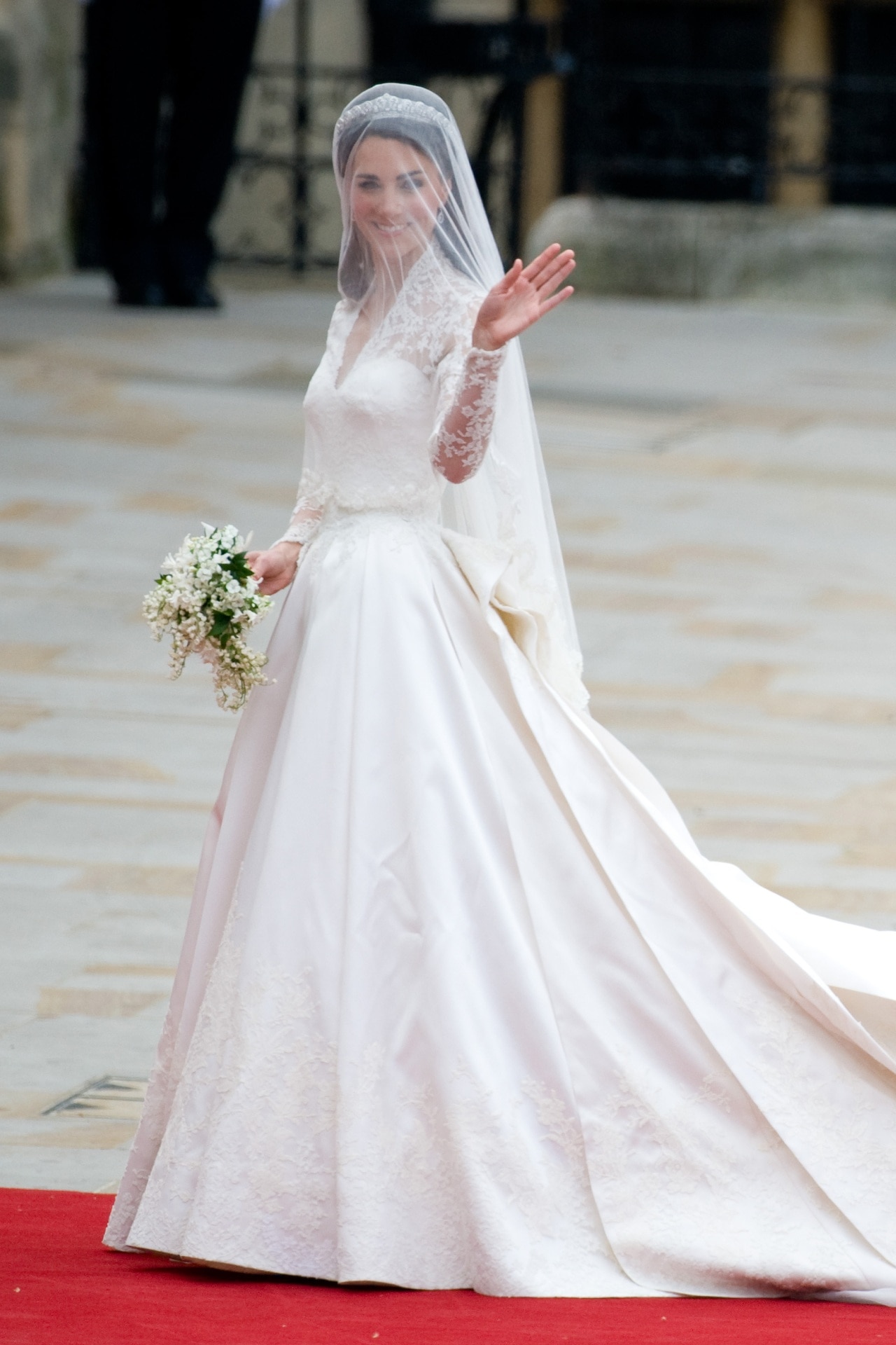 <h3>April 29, 2011</h3><p>Kate arrives to attend her Royal Wedding to Prince William at Westminster Abbey in London, England.&nbsp;</p>