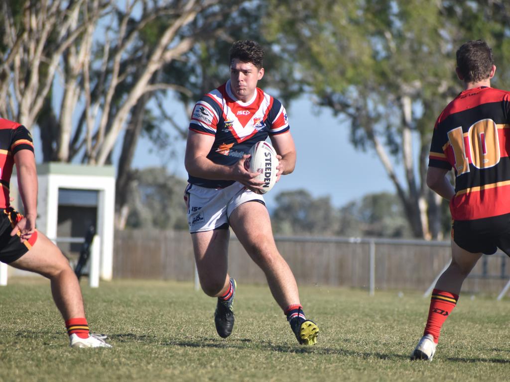 Bailey Jeffs during the St Patrick's College and Rockhampton Grammar clash, August 18, 2021. Picture: Matthew Forrest