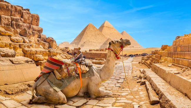 The pyramids of Giza.