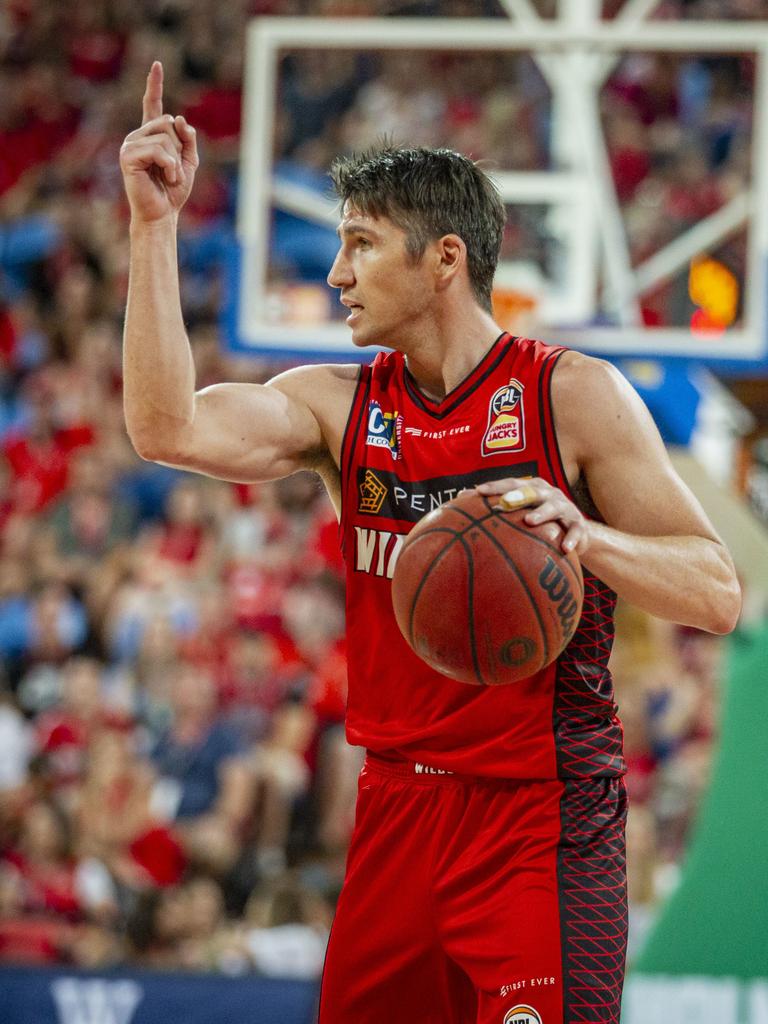 Damian Martin directs traffic during the February 10, 2019, clash with Sydney. Picture: AAP