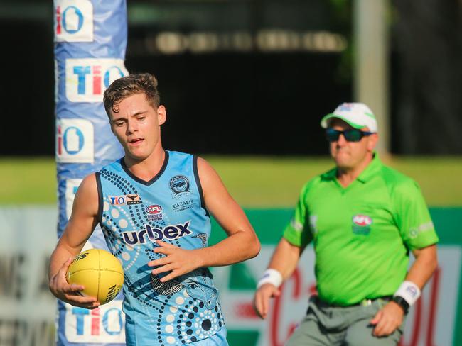 Brayden Corey Culhane as the Palmerston Magpies v Darwin Buffaloes at TIO Stadium.Picture GLENN CAMPBELL