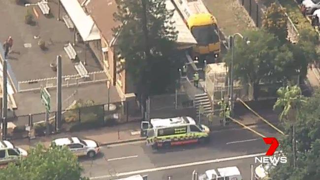 Emergency services at the scene. Picture: Seven News